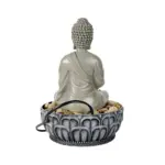 Resin Buddha Tabletop Indoor Fountain with LED Light-11.4"H
