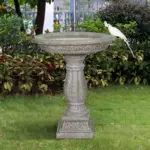 23"H-Fibre Reinforced Concrete Garden Antique Birdbaths